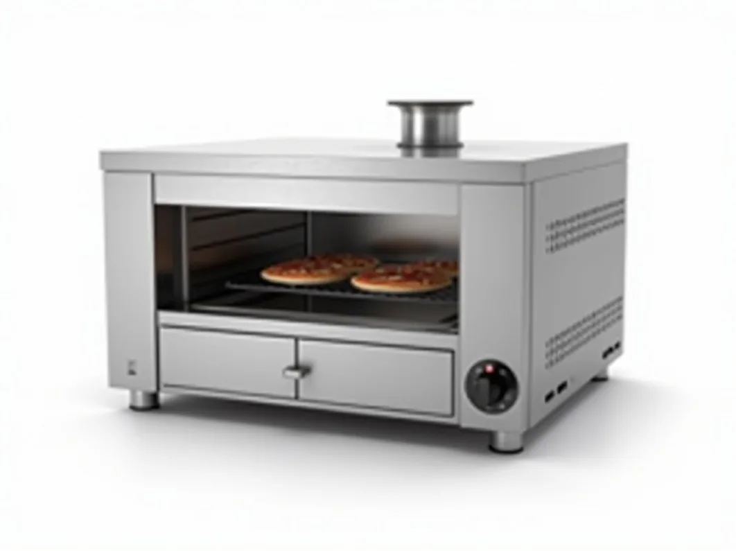 Stefano Gas Pro G110 stainless steel gas pizza oven with twin burner system